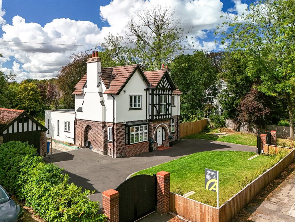 Culcheth aerial estate photography