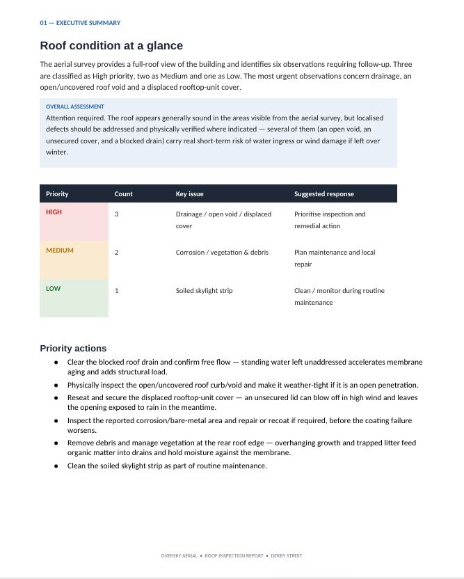 Roof survey case study page 2