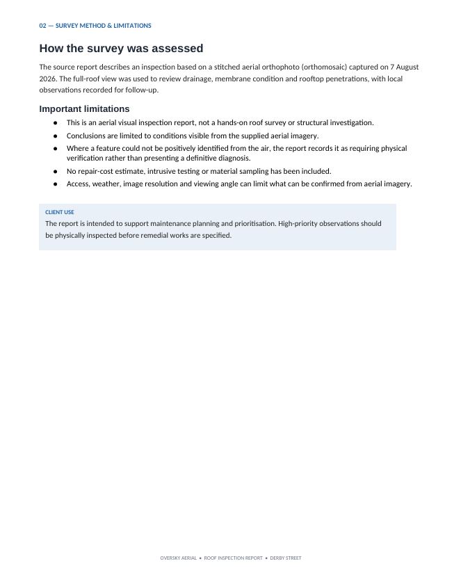 Roof survey case study page 3