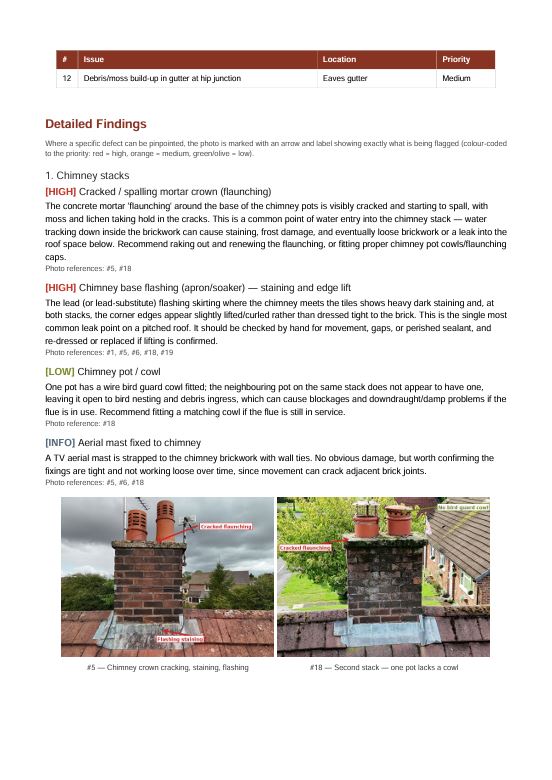 Roof Inspection Page 2